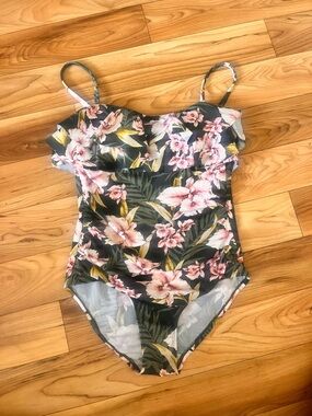 Kona Sol Floral One-Piece Swimsuit